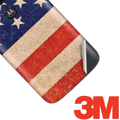Distressed American Flag Moto E5 Play Skin